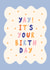 Birthday Cute Typography Card for Friend with Colourful Retro Lettering created by Sad Girl Illustration
