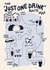 Funny Birthday Card - Just One Drink - Route Map created by Christine Cuddihy Illustration