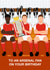 Birthday card to an Arsenal fan created by Paul Jones