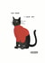 Funny Anniversary Card - Whimsical Cat - I Love You created by Imo D