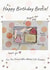 Cute Unicorn Happy Birthday Bestie Card – Sweet Treats & Magical Vibes created by nila holden