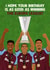 Aston Villa Birthday Card - AVFC Champions - Europa League created by Pink Peach Cards