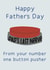 Funny Fathers Day Card - Number One Button Pusher created by Leave My Mark Designs