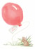 Cute Mouse Birthday Card For Children & Grandson - Whimsical Giant Red Balloon created by Jade Blakeley