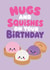 Cute dumpling squishy kawaii bao bun themed birthday card - For Daughter / Niece created by Tiger Feet Creations