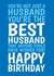 Classic Birthday Card – For Husband — Best Anyone Could Have Wished For created by @Cupsie's Creations