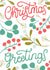 Modern Christmas Hand Lettered Card with Botanical Illustrations created by Olena Kloppner