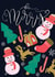 Cute Christmas Card with Traditional Motifs and Hand-Lettering created by Olena Kloppner