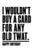 Funny Birthday Card - Any Old Twat created by Inappropriate Ink