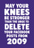 Funny Birthday Card - Old Age Knees - Facebook created by Tiger Feet Creations