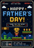 Retro Gaming Themed Father's Day Card created by Chibi Weeb Anime Cards