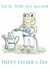 Cute Frog Father's Day Card - You're Toad-ally Awesome Pun created by Charlotte Sworn