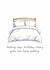 Birthday card, fresh sheets, fresh bed, adulting created by Artzen Island
