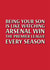Classic Father's Day Card - Arsenal - Premier League Winners - From Son created by Pottsy Prints