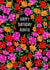 Classic Birthday Card - For Auntie - Red, Pink & Orange Flowers created by Poppy & Mabel