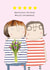 Cute Love & Friendship/Just Because Card - Excellent Friend, Would Recommend - 5 Star created by Rosie Made A Thing