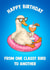 Funny Birthday Card - Classy Bird created by Poppy & Mabel