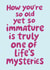 Funny Birthday Card - So Old Yet So Immature created by @Laura Lonsdale Designs