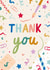 Cute and Colourful Thank You Card - For teacher, tutor or teaching assistant created by The Pattern Press
