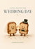 Cute Wedding Card For Newlyweds – A Little Toast On Your Wedding Day created by Bold Types by Robert