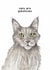 Funny Birthday/Just Because Card - Cats Are Gobshites created by The Curious Pancake