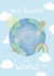 Cute Thank you teacher card - World’s best teacher - Best teacher in the world created by Bumbleberry Park