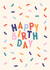 Classic Birthday Card - Confetti - Unisex created by Sad Girl Illustration