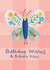 Pretty Birthday Card - Butterfly Kisses created by Carolyn Rouse