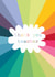 Classic Thank You Card - For Teacher - Rainbow Stripe created by Kali Stileman