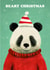 Cute Christmas Card - Panda Bear created by Ohh Deer