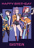 K-Pop Demon Hunters Birthday Card – For Sister – Anime Birthday Card created by Danilo