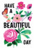 Pretty Birthday Card - For Her - Flowers - Butterfly created by Holly Fox