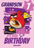 Cute Angry Birds Birthday Card – For Grandson – Happy 7 Birthday created by Danilo