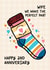 Cute Wife 2nd Anniversary Card - Cotton Anniversary created by Lyndsay Moon