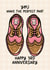 Cute LGBTQ 3rd Anniversary Card - Leather Anniversary created by Lyndsay Moon