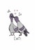 Cute Anniversary Card - Pigeons - You're So Coot created by Such Poise