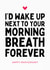 Funny Anniversary Card - Morning Breath Forever created by Sundiva Designs
