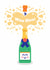 Cute Congratulations Card - Woo Hoo! - Champagne Celebration created by Studio Boketto