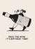 Arty Birthday Card - Pass The Wine - It's Birthday Time! created by Studio Boketto