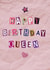 Cute girly diva birthday card for her. She's a pink, feminine queen. created by rhiset