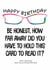 Funny Birthday Card - Glasses - Eyesight created by size3art