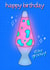 Happy Birthday Stay Groovy Retro Lava Lamp created by Emily Underworld