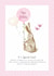 A Cute Birthday Card for a Special Friend - Rabbit holding birthday balloons. created by With Love From