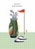 Classic Birthday Card - Golf Clubs created by Laura Darrington Design Ltd.