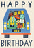 Classic Birthday Card - Road Trip - Packed Boot created by Laura Darrington Design Ltd.