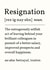 Funny Leaving Card - Resignation Noun created by Sundiva Designs