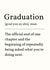 Funny Graduation Card - End Of One Chapter - Dictionary Definition created by Sundiva Designs