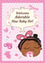 Cute Black Baby Girl New Baby Card - Welcome Adorable New Baby Girl created by @NyhaCards by Naomi C Robinson