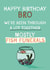 Funny Birthday Card - For Brother - Fish Funerals created by Giddy Kipper