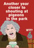 Funny Birthday Card - Shouting At Pigeons created by Go La La!